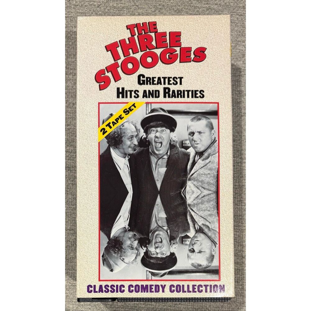 The Three Stooges Greatest Hits and Rarities VHS tape set from 1999